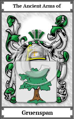 Gruenspan Family Crest Download (JPG) Book Plated - 600 DPI