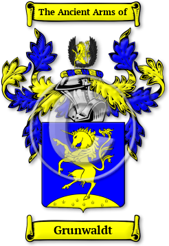 Grunwaldt Family Crest Download (jpg) Legacy Series - 150 DPI