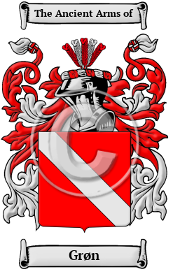 Grøn Family Crest Download (JPG) Heritage Series - 300 DPI