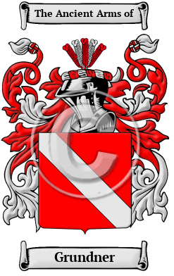 Grundner Family Crest/Coat of Arms