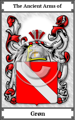 Grøn Family Crest Download (JPG) Book Plated - 600 DPI