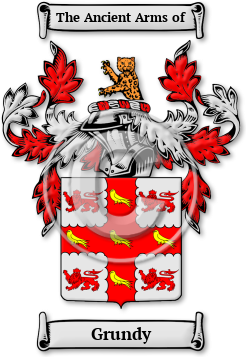 Grundy Family Crest Download (JPG) Legacy Series - 300 DPI