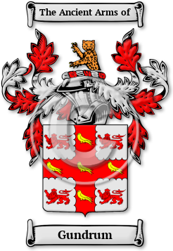 Gundrum Family Crest Download (jpg) Legacy Series - 150 DPI