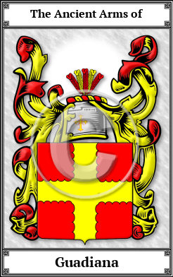 Guadiana Family Crest Download (JPG) Book Plated - 600 DPI