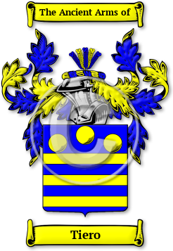 Tiero Family Crest Download (jpg) Legacy Series - 150 DPI