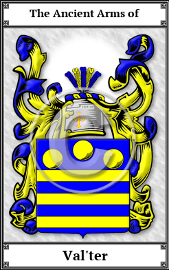 Val'ter Family Crest Download (JPG) Book Plated - 600 DPI