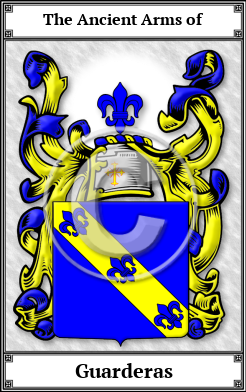 Guarderas Family Crest Download (JPG)  Book Plated - 150 DPI