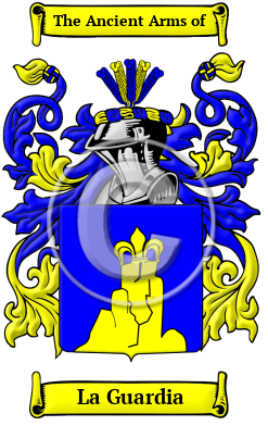 La Guardia Family Crest Download (JPG) Heritage Series - 300 DPI