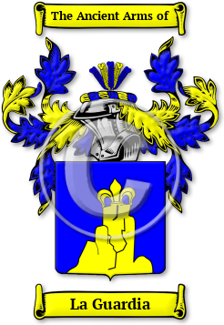 La Guardia Family Crest Download (jpg) Legacy Series - 150 DPI