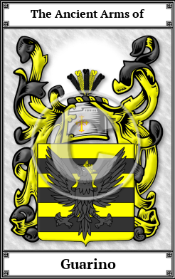 Guarino Family Crest Download (JPG)  Book Plated - 150 DPI