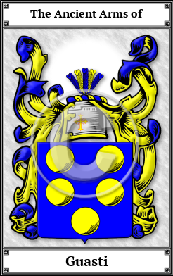 Guasti Family Crest Download (JPG)  Book Plated - 150 DPI
