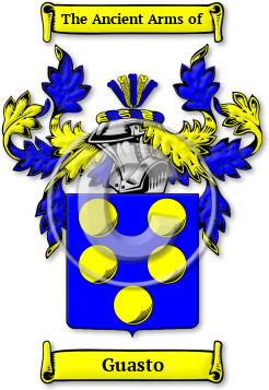 Guasto Family Crest Download (jpg) Legacy Series - 150 DPI