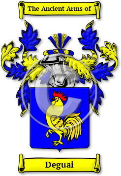 Deguai Family Crest Download (jpg) Legacy Series - 150 DPI