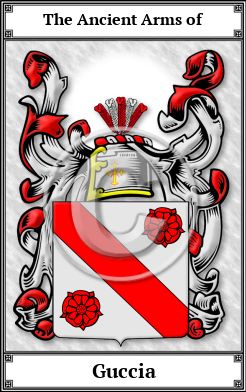 Guccia Family Crest Download (JPG)  Book Plated - 150 DPI