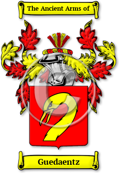 Guedaentz Family Crest Download (jpg) Legacy Series - 150 DPI