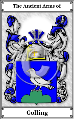 Golling Family Crest Download (JPG)  Book Plated - 150 DPI
