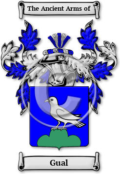 Gual Family Crest Download (jpg) Legacy Series - 150 DPI