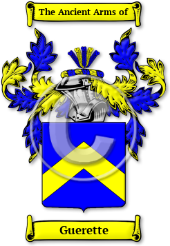 Guerette Family Crest Download (jpg) Legacy Series - 150 DPI