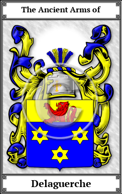 Delaguerche Family Crest Download (JPG)  Book Plated - 150 DPI