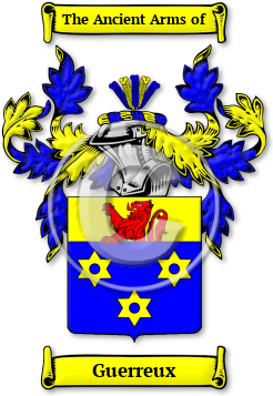 Guerreux Family Crest Download (jpg) Legacy Series - 150 DPI