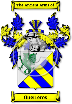 Guerreros Family Crest Download (jpg) Legacy Series - 150 DPI