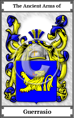 Guerrasio Family Crest Download (JPG)  Book Plated - 150 DPI