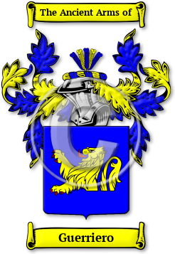 Guerriero Family Crest Download (JPG) Legacy Series - 600 DPI