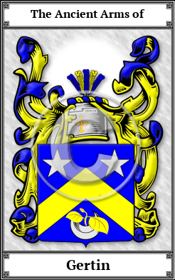 Gertin Family Crest Download (JPG) Book Plated - 600 DPI