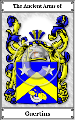Guertins Family Crest Download (JPG)  Book Plated - 150 DPI