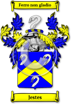 Jestes Family Crest Download (JPG) Legacy Series - 600 DPI