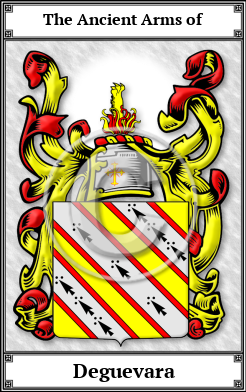 Deguevara Family Crest Download (JPG)  Book Plated - 150 DPI