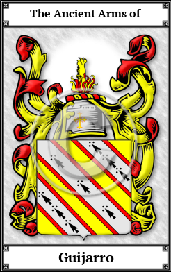 Guijarro Family Crest Download (JPG)  Book Plated - 150 DPI