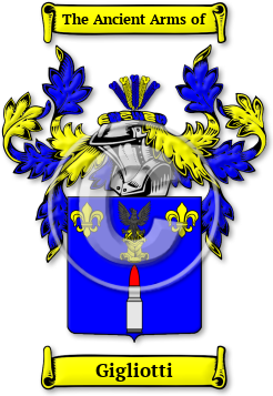 Gigliotti Family Crest Download (jpg) Legacy Series - 150 DPI