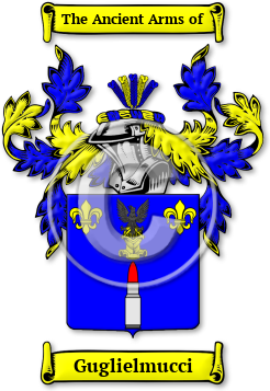 Guglielmucci Family Crest Download (jpg) Legacy Series - 150 DPI