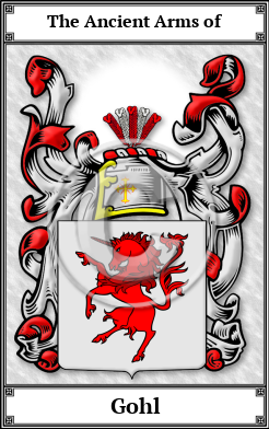 Gohl Family Crest Download (JPG)  Book Plated - 150 DPI