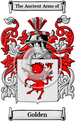 Golden Family Crest Download (JPG) Heritage Series - 600 DPI