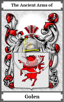 Golen Family Crest Download (JPG)  Book Plated - 150 DPI