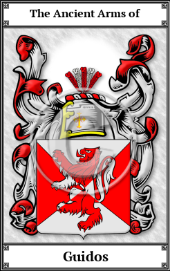 Guidos Family Crest Download (JPG)  Book Plated - 150 DPI