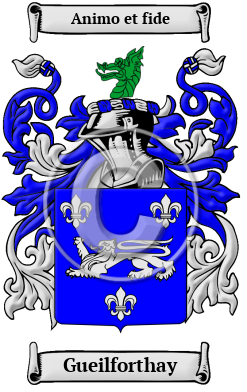 Gueilforthay Family Crest Download (jpg) Heritage Series - 150 DPI