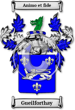 Gueilforthay Family Crest Download (jpg) Legacy Series - 150 DPI