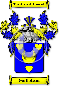 Guilloteau Family Crest Download (jpg) Legacy Series - 150 DPI