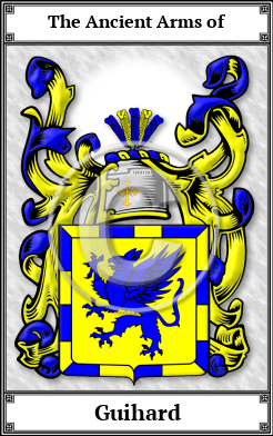 Guihard Family Crest Download (JPG) Book Plated - 600 DPI