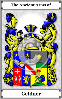 Geldner Family Crest Download (JPG)  Book Plated - 150 DPI