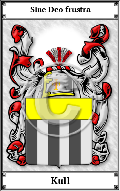 Kull Family Crest Download (JPG) Book Plated - 600 DPI