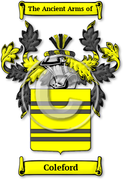 Coleford Family Crest Download (jpg) Legacy Series - 150 DPI