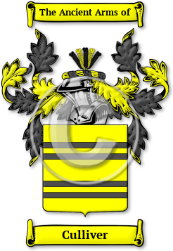 Culliver Family Crest Download (jpg) Legacy Series - 150 DPI