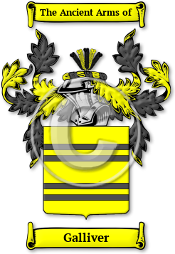 Galliver Family Crest Download (jpg) Legacy Series - 150 DPI