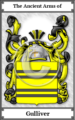 Gulliver Family Crest Download (JPG)  Book Plated - 150 DPI