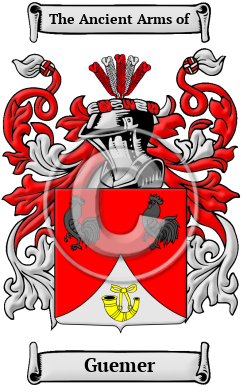 Guemer Family Crest/Coat of Arms