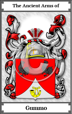 Gummo Family Crest Download (JPG)  Book Plated - 150 DPI